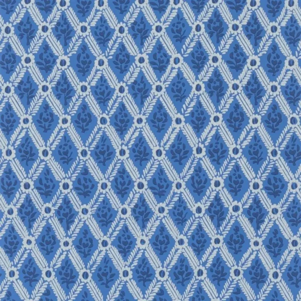 blue botanical wallpaper from designers guild
