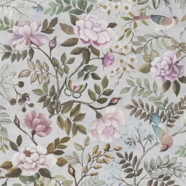 multicolour animal wallpaper from designers guild