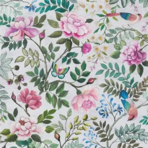 green animal wallpaper from designers guild