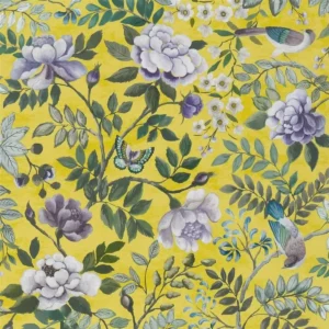 green animal wallpaper from designers guild