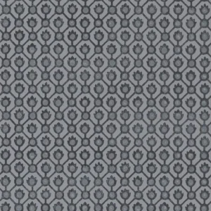 black-grey geometric wallpaper from designers guild