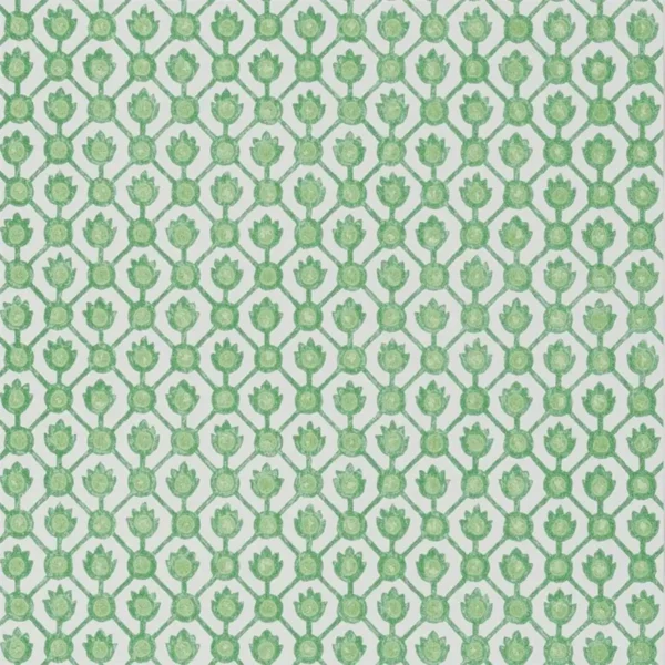 Jaal Wallpaper - Emerald by green geometric wallpaper from designers guild