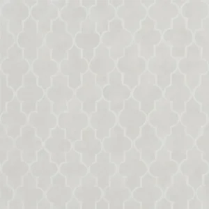 white geometric wallpaper from designers guild