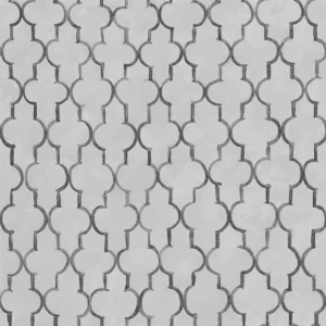 black-grey geometric wallpaper from designers guild