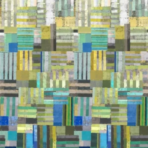 multicolour geometric wallpaper from designers guild