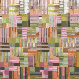multicolour geometric wallpaper from designers guild