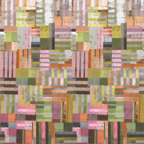 Achara Wallcovering - Epice by multicolour geometric wallpaper from designers guild