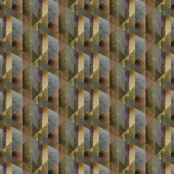 Minakari Geo Wallcovering - Rosewood by green geometric wallpaper from designers guild