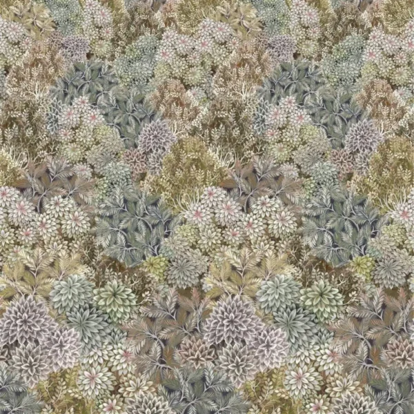 Madhya Wallcovering - Birch by green botanical wallpaper from designers guild