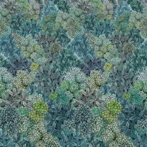 green botanical wallpaper from designers guild