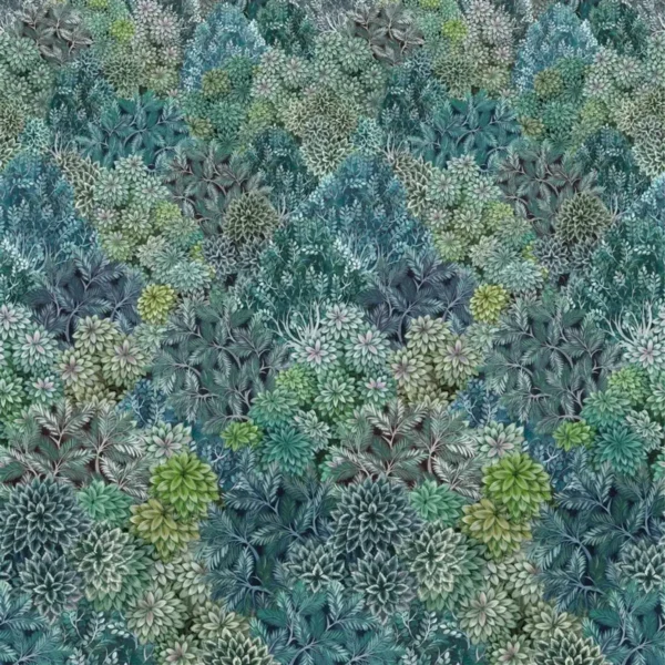 Madhya Wallcovering - Azure by green botanical wallpaper from designers guild