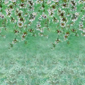 green botanical wallpaper from designers guild