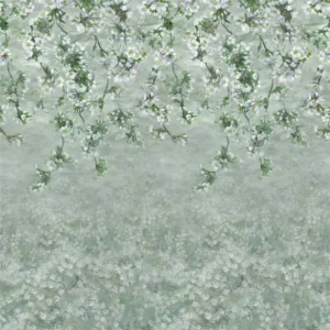 green botanical wallpaper from designers guild