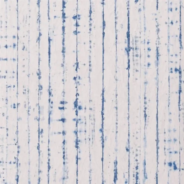 Shiwa Wallpaper - Cobalt by blue striped wallpaper from designers guild