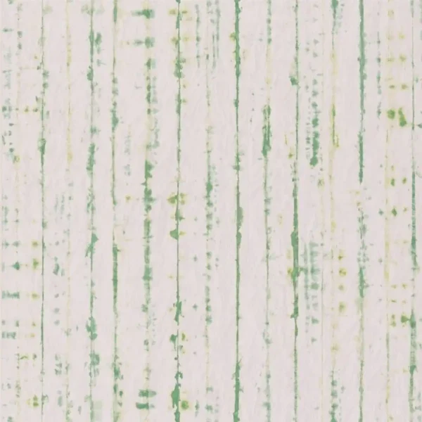 Shiwa Wallpaper - Emerald by green striped wallpaper from designers guild