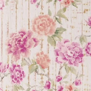 pink botanical wallpaper from designers guild