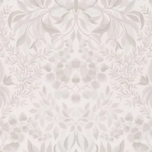 white botanical wallpaper from designers guild