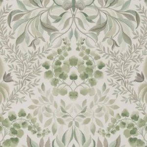 green botanical wallpaper from designers guild