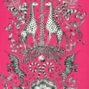 pink animal wallpaper from emma shipley