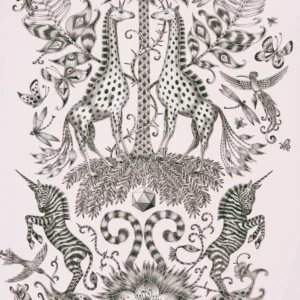 black-grey animal wallpaper from emma shipley