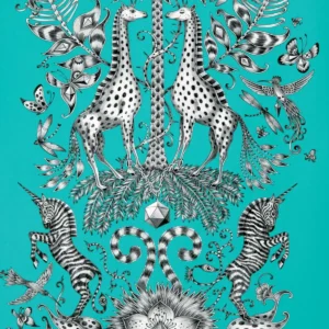 black-grey animal wallpaper from emma shipley