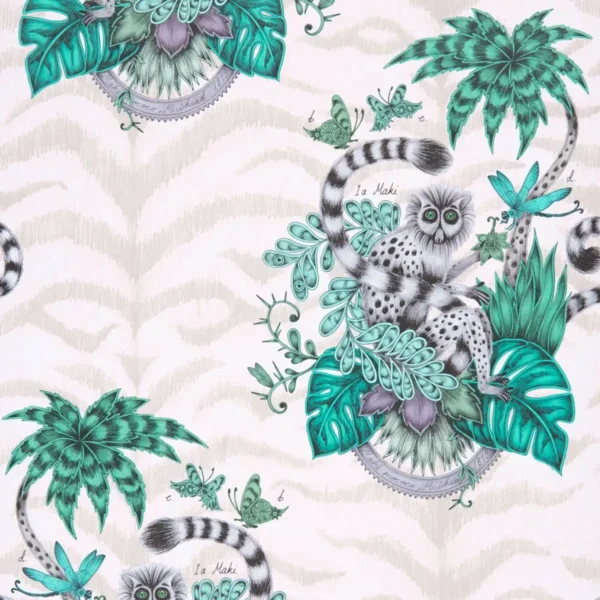 green animal wallpaper from emma shipley