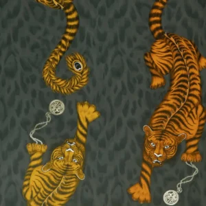 black-grey animal wallpaper from emma shipley