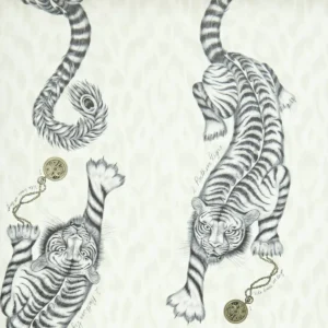 black-grey animal wallpaper from emma shipley