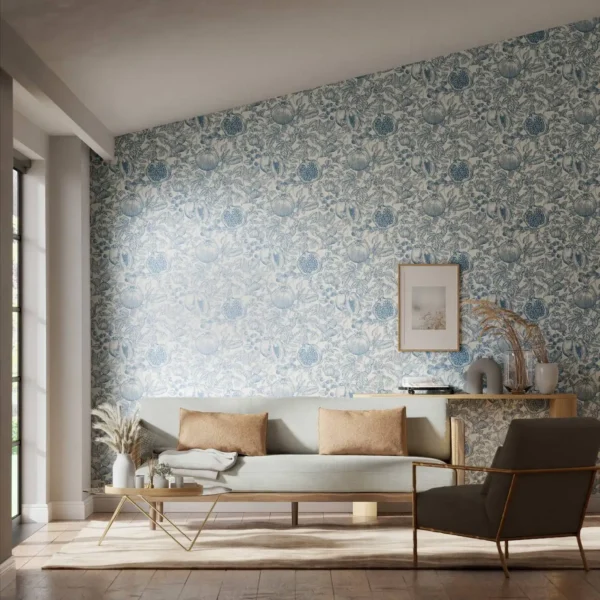 Melograno Wallpaper - Celestial / Fig Blossom from