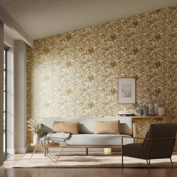 Melograno Wallpaper - Celestial / Fig Blossom from