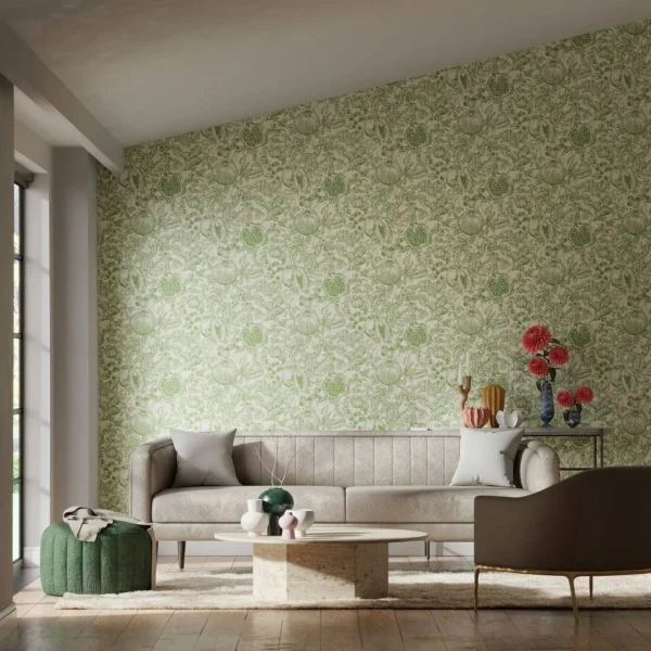 Melograno Wallpaper - Celestial / Fig Blossom from