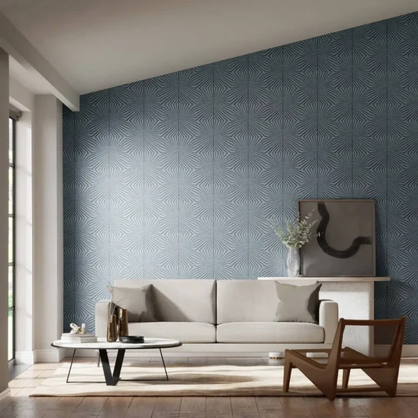 Dawning Wallpaper - Copenhagen Blue / Ritual by Dawning Wallpaper - Copenhagen Blue / Ritual from