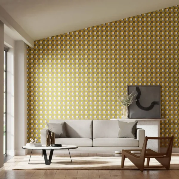 Blocks Wallpaper - Black Earth / Sketched / Diffused Light from
