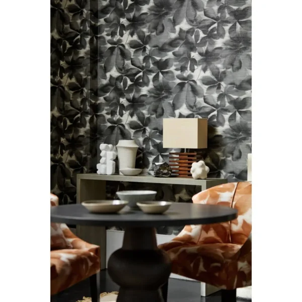 Grounded Wallpaper - Baked Terracotta / Parchment by Grounded Wallpaper - Baked Terracotta / Parchment from