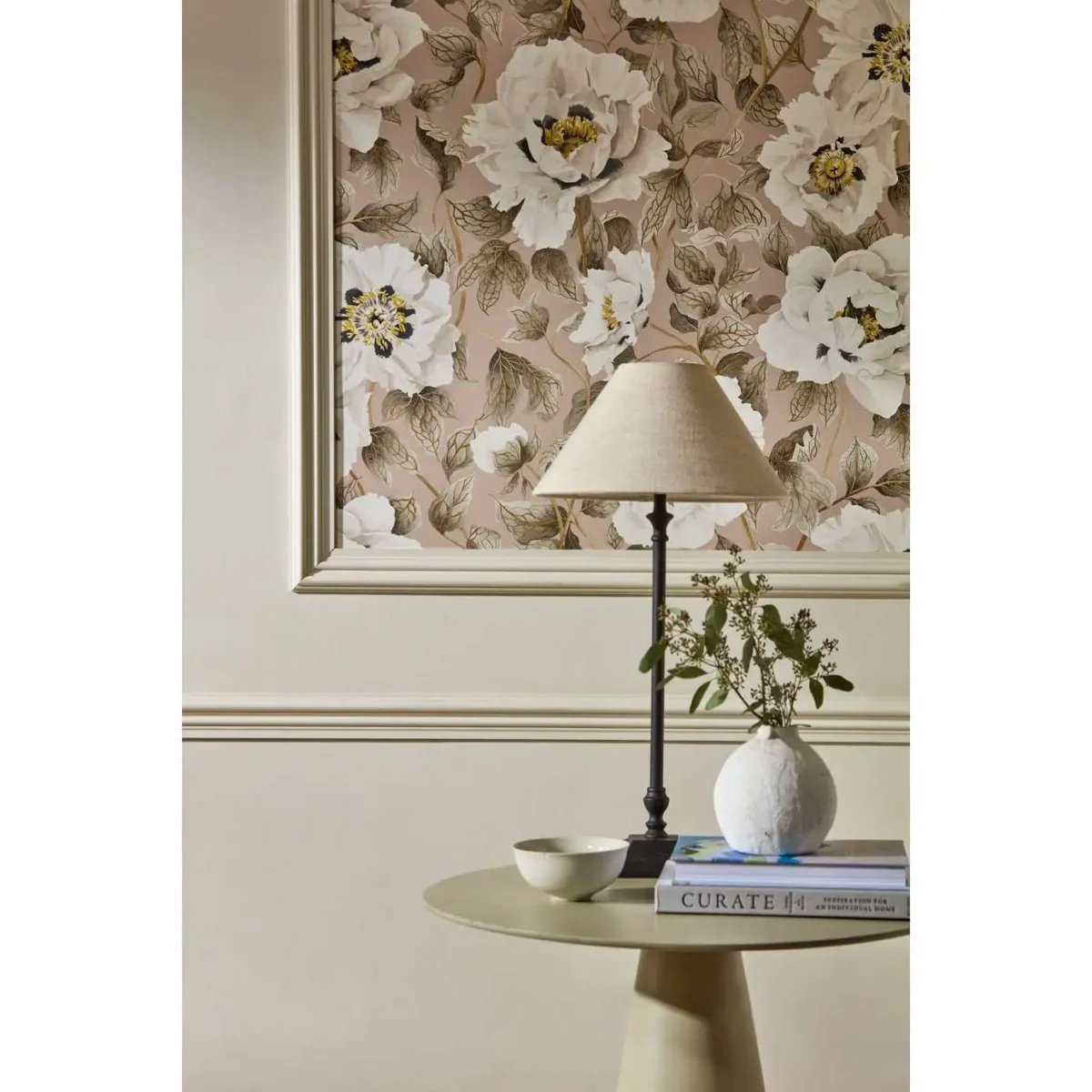 Florent Wallpaper - Positano / Maple / Graphite from