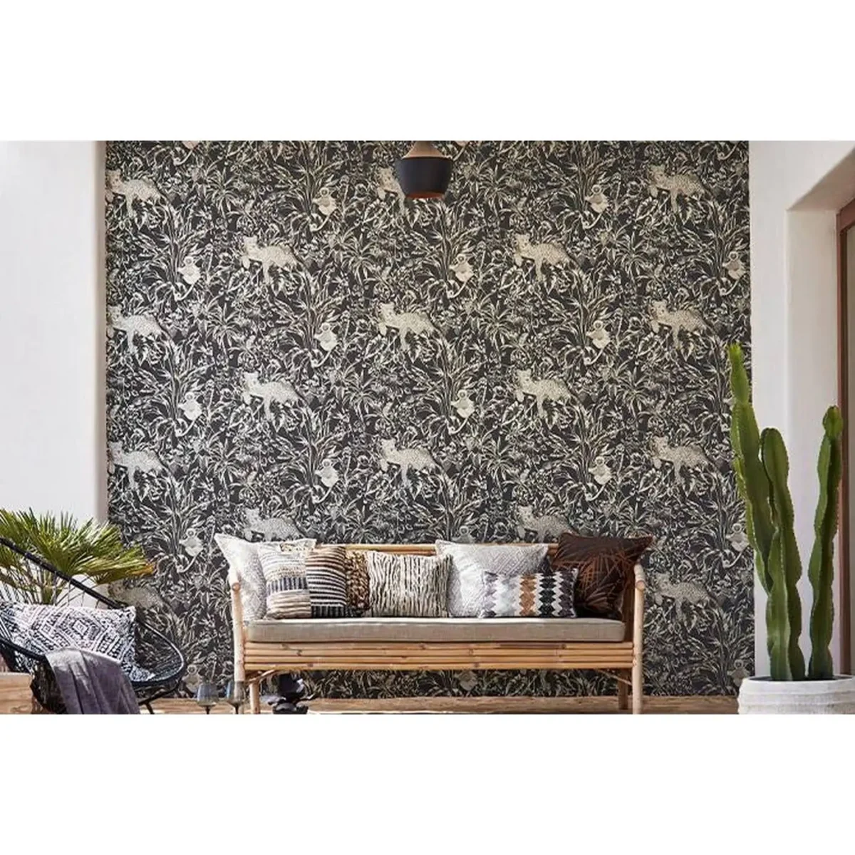 Nirmala Wallpaper - Jet / Chalk by Nirmala Wallpaper - Jet / Chalk from