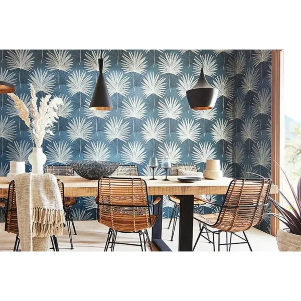 Llenya Wallpaper - Jet / Stone / Gold by Llenya Wallpaper - Jet / Stone / Gold from