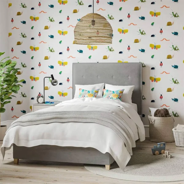 Skies Above Wallpaper - Duck Egg / Linen by Skies Above Wallpaper - Duck Egg / Linen from