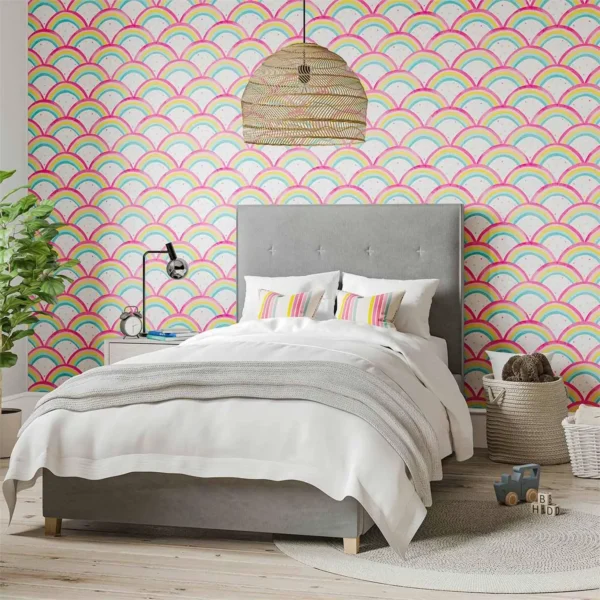 Balancing Act Wallpaper - Blossom / Raspberry / Grape by Balancing Act Wallpaper - Blossom / Raspberry / Grape from