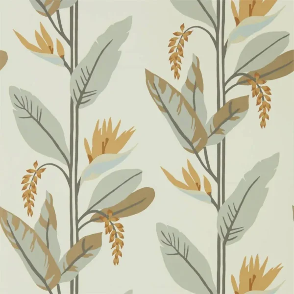 Llenya Wallpaper - Honey / Jet / Jute by Llenya Wallpaper - Honey / Jet / Jute from