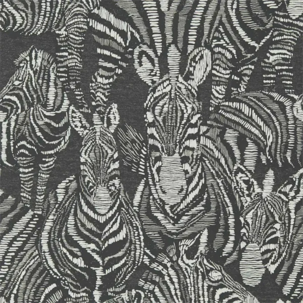 Nirmala Wallpaper - Jet / Chalk by Nirmala Wallpaper - Jet / Chalk from