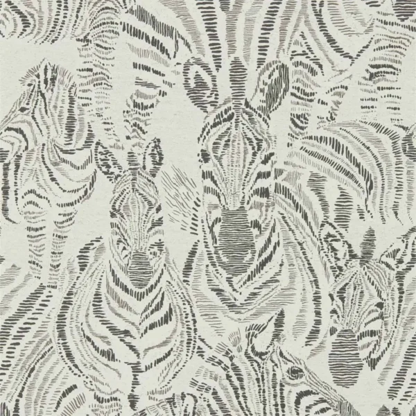 Nirmala Wallpaper - Chalk / Ebony by Nirmala Wallpaper - Chalk / Ebony from