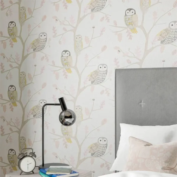 Little Owls Wallpaper - Kiwi by Little Owls Wallpaper - Kiwi from