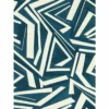 blue geometric wallpaper from harlequin