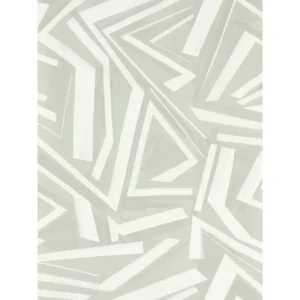 white geometric wallpaper from harlequin
