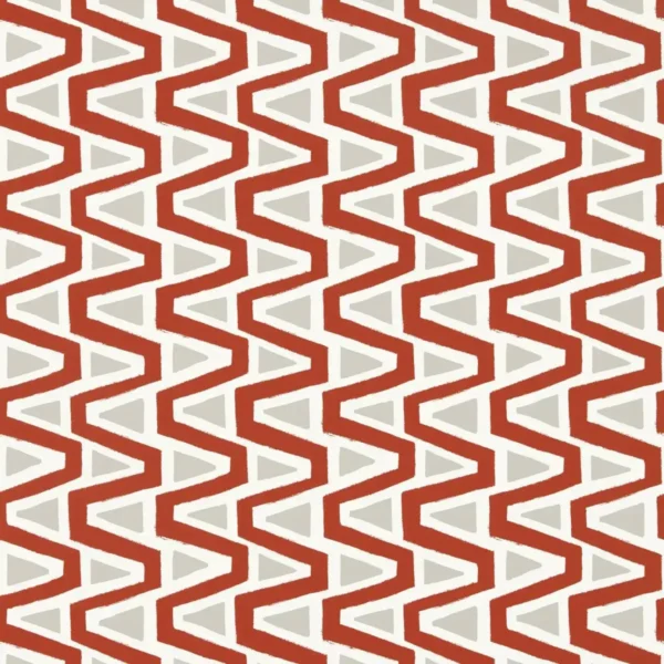 Perception Wallpaper - Brazillian Rosewood / Temple Grey / New Beginnings by orange geometric wallpaper from harlequin