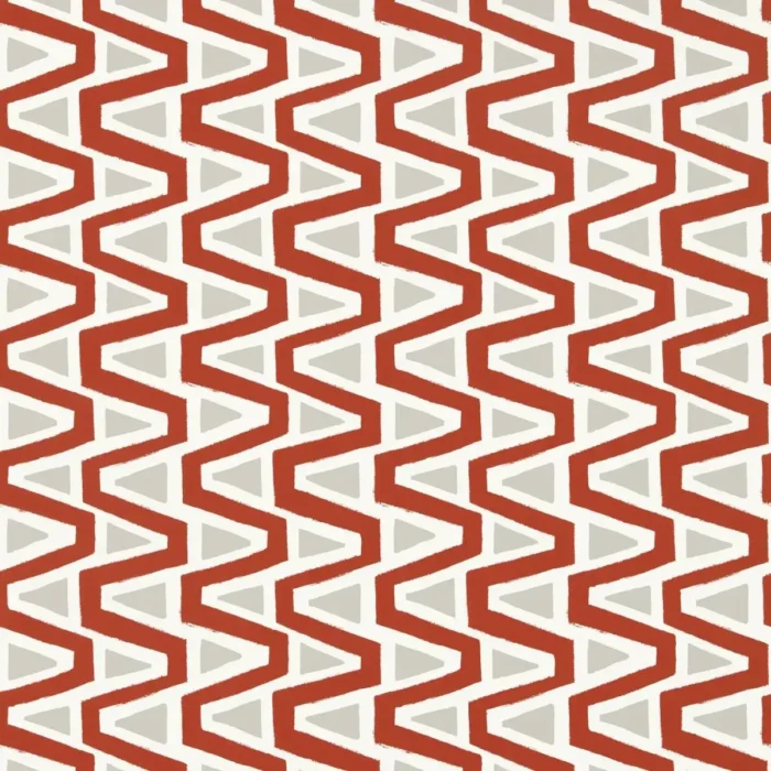 Perception Wallpaper - Brazillian Rosewood / Temple Grey / New Beginnings swatch