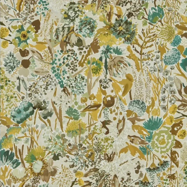 Sanguine Wallpaper - Succulent / Seaglass / Nectar / Sail Cloth by green botanical wallpaper from harlequin