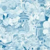 blue traditional wallpaper from harlequin