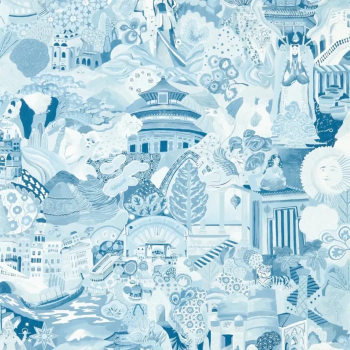 Journey of Discovery Wallpaper - Wild Water / Exhale swatch